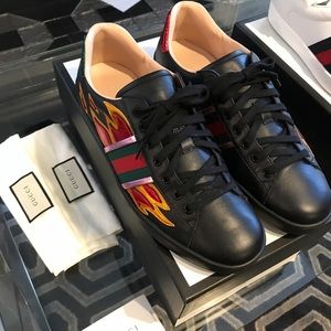 Men’s Gucci Ace “Black Flames”